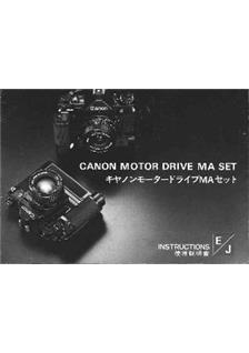 Canon MotorDrive MA manual. Camera Instructions.